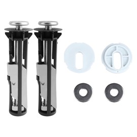 Nlvnmv 2 Pcs Universal Toilet Seat Bolts and Screws, Quick Release Hinge Fasteners, Easy Install Stainless Steel Toilet Seat Replacement Kit