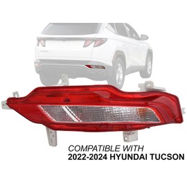Auto Parts Avenue APA Replacement Turn Signal Light Back-Up Lamp for 2022 2023 2024 Tucson with Bulbs Included Passenger Right Side 92406N9000 HY2883107