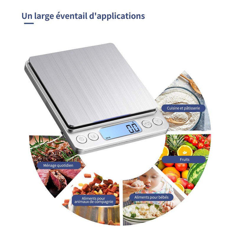 Kubei Kitchen Scales 3kg/0.1g