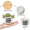 DecStic Husband Father Hero Ceramic Planters Bible Verse Planters for