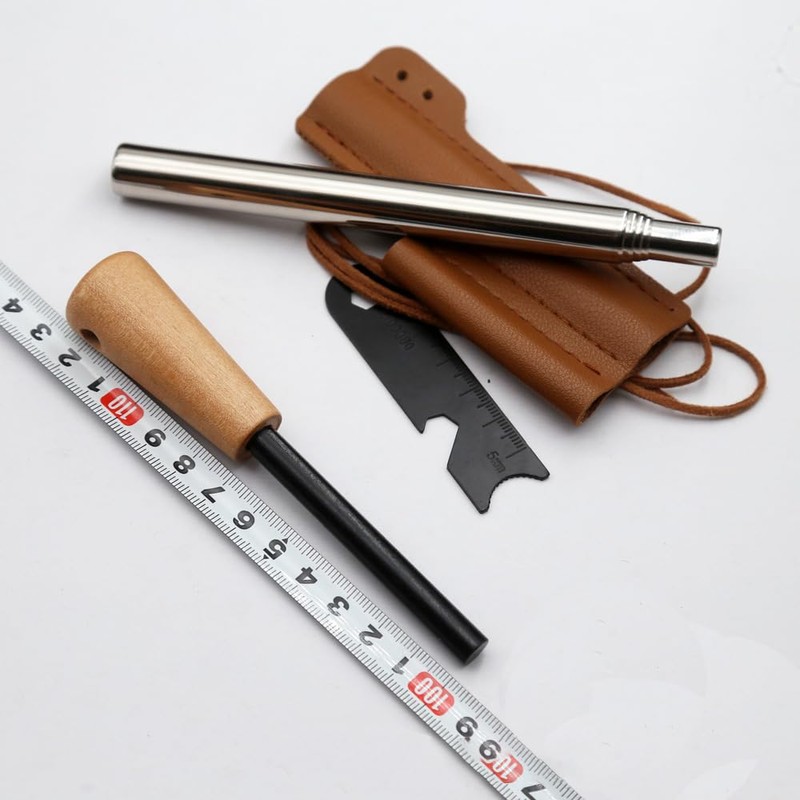 Fire Stick Survival Tool Fire Starting Kit,Outdoor Survival Kit, Flint