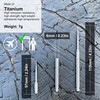 aZengear Titanium Toothpick with Keyring Pocket Holder - Biocompatible, Lightweight,