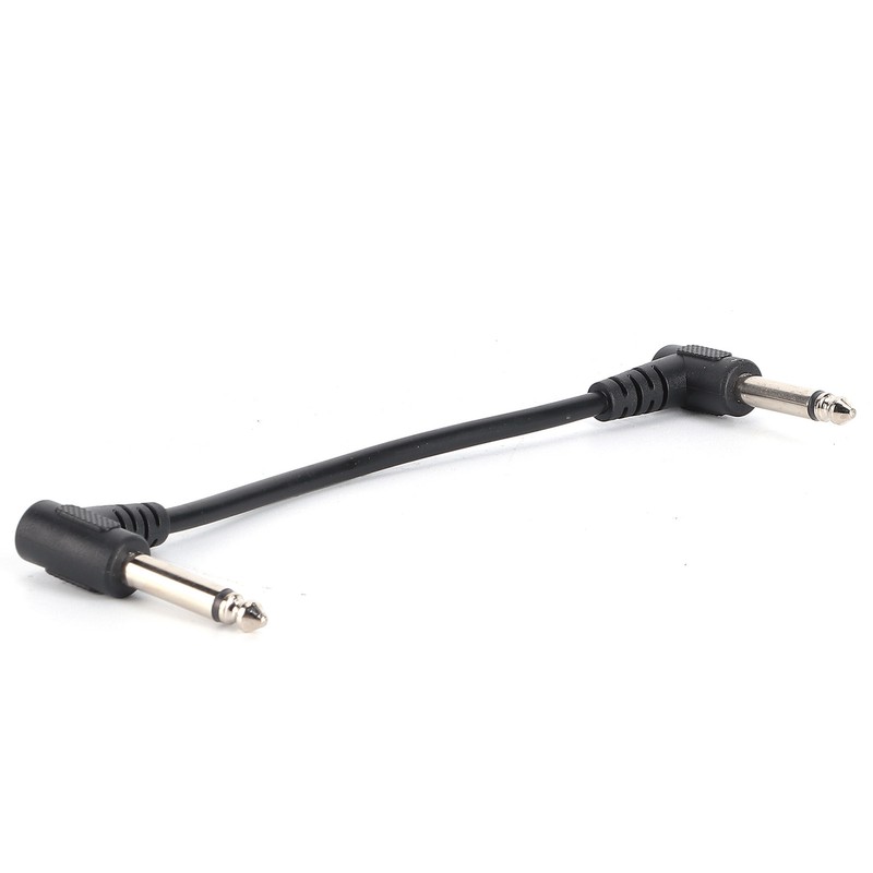 6PCS Guitar Effect Pedal Cables 6.35mm Elbow Right Angle Connector
