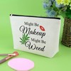 Funny Weed Gifts Makeup Bag Birthday Gift for Women Humor
