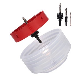 Nexigins 6-Inch Hole Saw for Recessed Lights and Can Lights - Bi-Metal 6in Hole Saw with Dust Bowl for 95% Dust Colletcion - Drill Hole Cutter Kit for Wood, Ceiling, Plastic and Metal