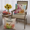ZAEW Flamingo Flip Flops Summer Pillow Covers Throw Pillow Cases