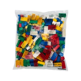 Q-Bricks Classic 2x4 Building Blocks Set, 200 Building Blocks in 5 Basic Colours, Fully Compatible, Made in the EU