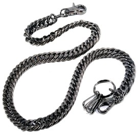 Doublek Strong Heavy Biker Trucker Keychain Key Jean Wallet Chain (17") Black CS1120BLK