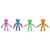 4PCS Telescopic Suction Cup Toy Cartoon Reduce Pressure Plastic Shape