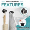 SAYAYO Adhesive Hooks for Hanging Coat, Hat, Robe, Brushes, Stick
