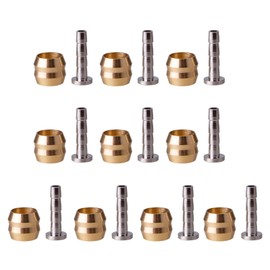 PTILSERY 10Set Bike Connector and Connecting Insert Set Hydraulic Bike Disc Brake Hose and Connector Insert Bicycles Spare Part