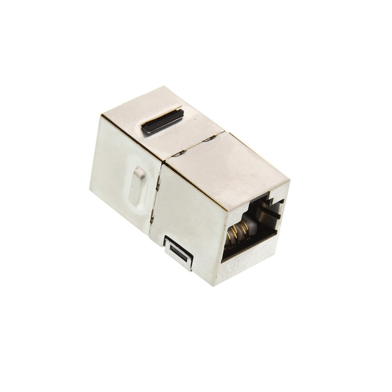 Networx® Shielded STP Cat6A Feed Through Panel Mount Keystone Coupler