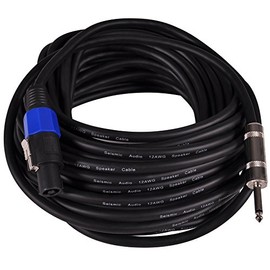 Seismic Audio SASPT12-50 Pro Audio Speakon to 1/4-Inch 12-Gauge 2 Conductor 50-Feet Speaker Cable
