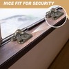 Hicarer 12 Pack Zinc Window Sash Lock Casement Window Lock