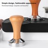 Coffee Tamper Stainless Steel Flat Bottom Tamping Tool Coffee Hand