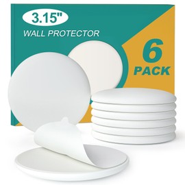 [3.15"] Topes de Puerta Protectores de Pared, 6 Piezas Grandes Amortiguadores de Puerta de Silicona Blanca con Adhesivo Fuerte Engrosado, Protectores 
