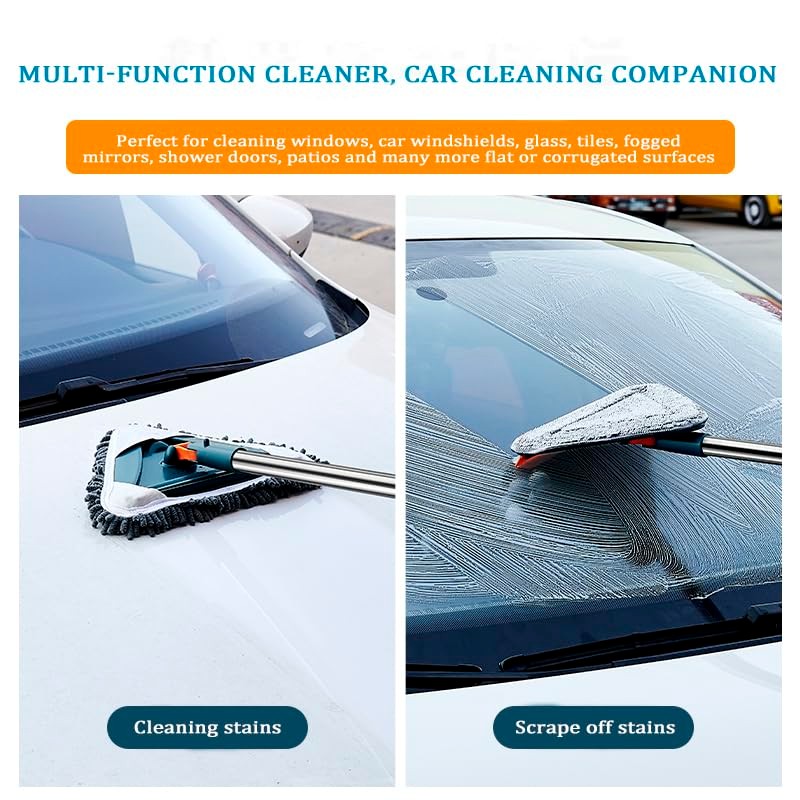 Wall Cleaner Mop with Long Handle 360° Wall Mop Triangle