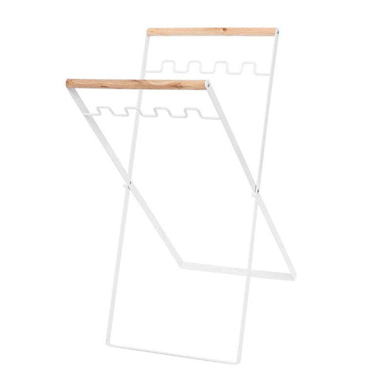 Trash Bag Holder Metal Garbage Bag Holder Portable Outdoor Leaf