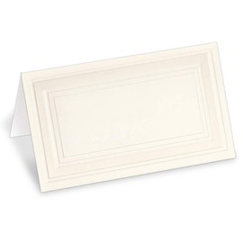 Cream Cover Stock Place Cards with Gold Foil Border, 200-Pack