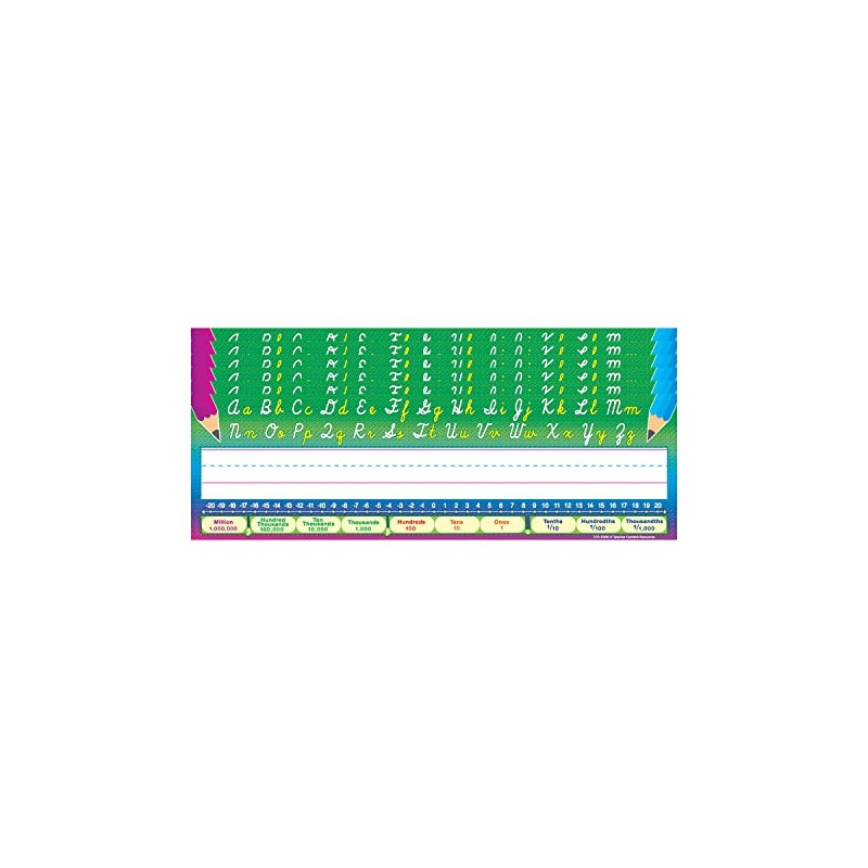 Teacher Created Resources Cursive Writing Name Plates, 36 Per Pack,