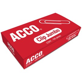 ACCO Clip Jumbo, para 35 Hojas. 1caja c/100 clips. P1700