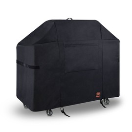 Yukon Glory 7108 Weber Summit Grill Cover - 400 Series Gas Grill - Waterproof & Weatherproof Gas BBQ Equivalent to Weber 7108 Grill Cover Bonus Meat & Poultry Thermometer + BBQ Grilling MATT