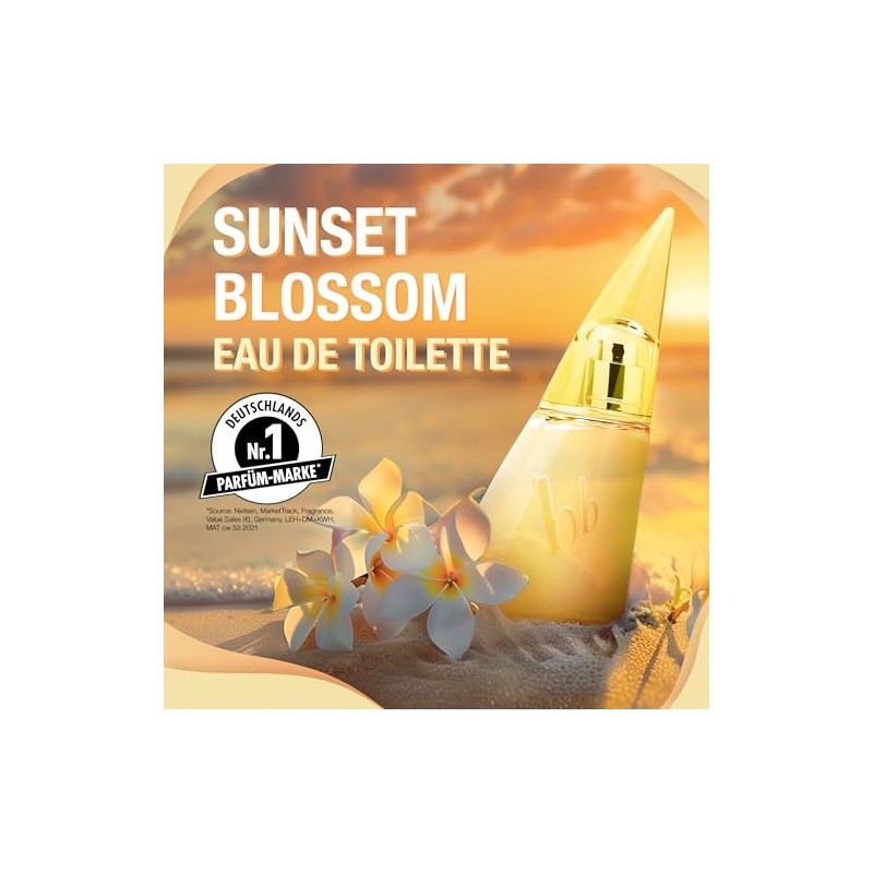 bruno banani, Sunset Blossom Eau de Toilette für Frauen, sinnlich-feminines