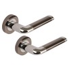 Excel DH3570 Argo Passage Door Handles on Round Rose, Polished