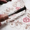 LeLehome 15 X 69 Inch Lace Table Runner, Flowers Embroidery
