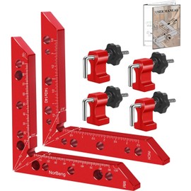 Right Angle Clamp,90 Degree Right Angle Positioning Square Clamp,Aluminum Alloy Corner Clamp,Carpenter Woodworking Tools,Block for Picture Frames Cabinets Drawers Box,Pack of 2 Set (14 cm