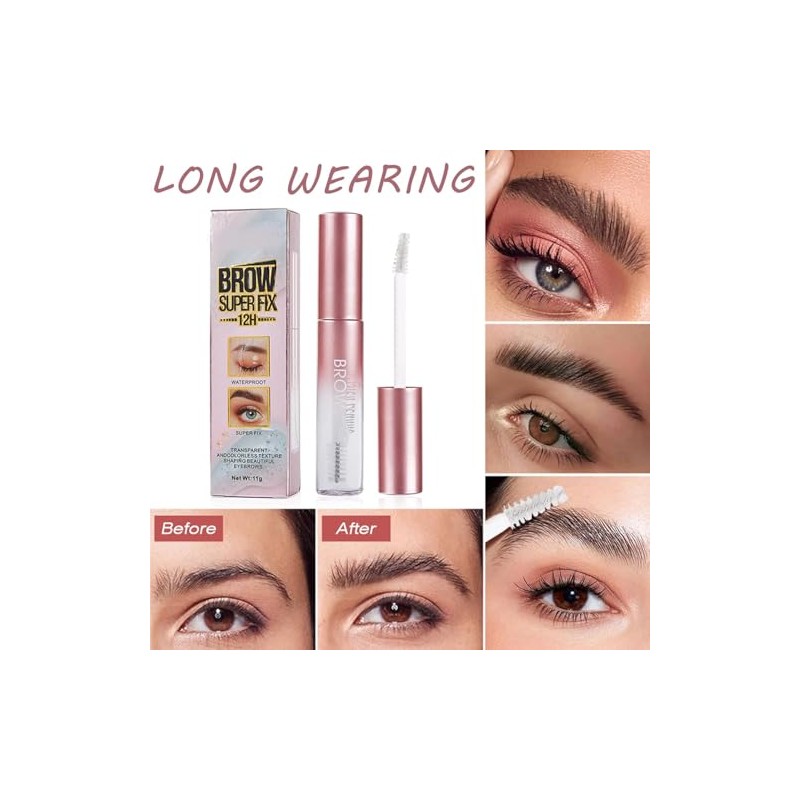 Gel Para Cejas, Fijador de Cejas De Secado Rápido Y