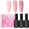CHERIMOYA Kit de Base Coat Permanente Rubber, Set de 3