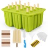 Moldes para Paletas de Hielo Silicona 12 Cavidades, Molde de