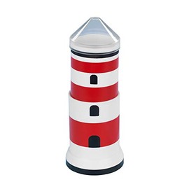 WENKO Cotton Pad and Ear Stick Holder - Cotton Pad Dispenser, Cotton Bud Holder Stand Out With This Lighthouse Dispenser That Will Be A Beautiful Decorative Landmark In The Bathroom