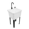 BAIODNB Freestanding Utility Sink, Utility Sink Extra-Deep Laundry Tub, Freestanding