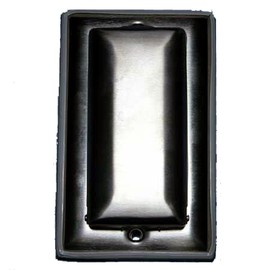 Marinco 7879CR-FI Marine Stainless Steel Waterproof Electrical Cover with Lift Lid (Fits GFCI Duplex Receptacles), Black
