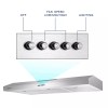 SNDOAS/Zomagas 24/30 inch Under Cabinet Range Hood 280CFM Stainless Steel