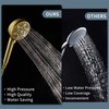 Gold Filtered Shower Head with Handheld, YardMonet 6 Modes Shower