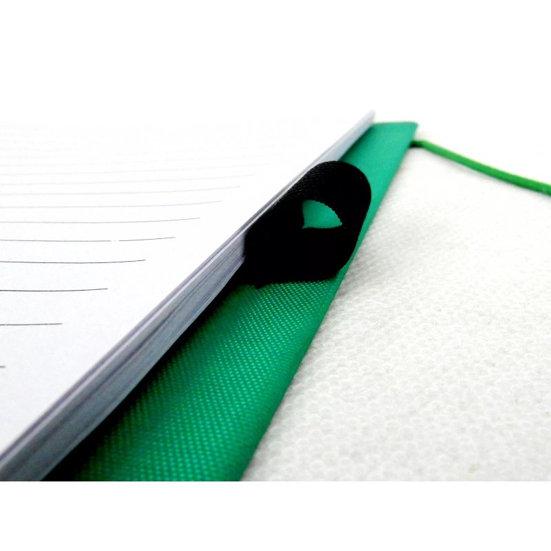 Sweda Recycled Notebook & Pen Set, Green & Beighe, Wire