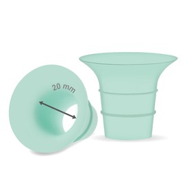 Maymom - Inserto de brida de 20 mm compatible con Elvie Single/Double Electric, Elvie Stride de 24 mm, pieza de bomba de repuesto original de Elvie Stride