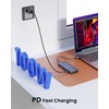 BAOZEE Laptop Docking Station Dual Monitor, 10-in-1 USB-C Hub with