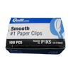 Quill Standard Smooth Finish #1 Trombones Paper Clips 100/Box 1