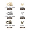 sourcing map 12 Pieces Ball Post Head Button Studs with