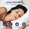 puredown® Goose Feather Down Pillows with 100% Cotton Cover, Soft