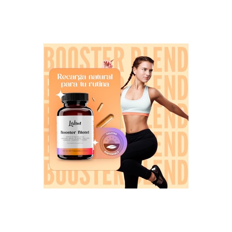 Booster Blend Orgánico | Cordyceps + Maca + Guaraná +