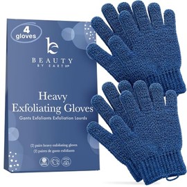 Guantes de baño exfoliantes para ducha – exfoliación pesada, exfoliante corporal, exfoliante de ducha, guantes exfoliantes de ducha para mujeres y hom