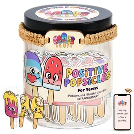 60 Positive Ice Cream Cards Jar, Positive Popsicle, Emotional Support Ice Cream, Affirmation Cards For Teens, Ice Cream Gifts, Ice Cream Lovers Gifts, Teen Girl Gifts Trendy Stuff