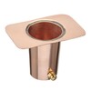 Good Directions 495P Pure Copper Gutter Clip Funnel Rain Chain
