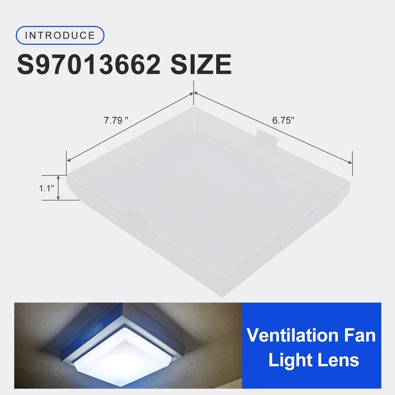 Laofudech AP5609551 Bathroom Vent Light Lens Cover Compatible with Nutone