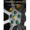 MIKKUPPA M12x1.5 Lug Nuts Green - Replacement for 1994-2013 Chevy